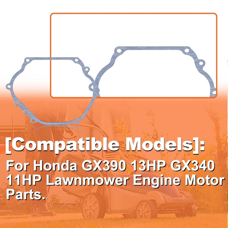 Mtanlo 10Pcs for Honda GX390 13HP GX340 11HP Crankcase Cover Sump Gasket 11381ZE3801, 10Pcs Crankcase Gasket. - Image 4